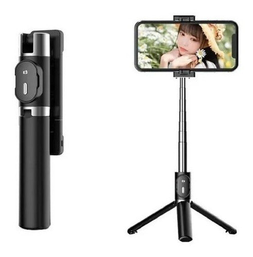 Bastão De Selfie Monopod Bluetooth Tripé Celular C/ Controle 1