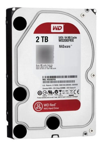 Hdd 3.5  2tb Western Digital red Sata3 Intellipower Rpm 0