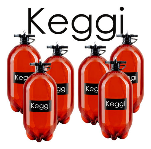 Barril Pet Keggi 10 Litros X 6 Unidades Oferta 1