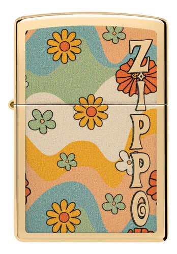 Zippo Flower Power Design Lighter 48503 Warranty 5