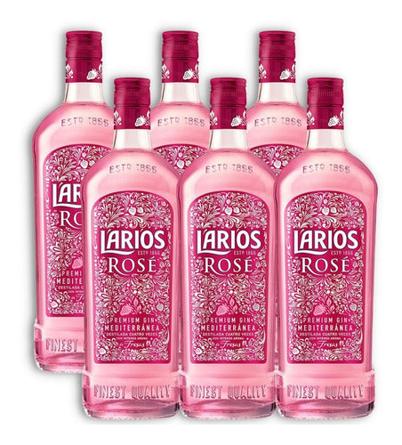 Larios Rosé Mediterranean Gin Box X6u 700ml Premium 0