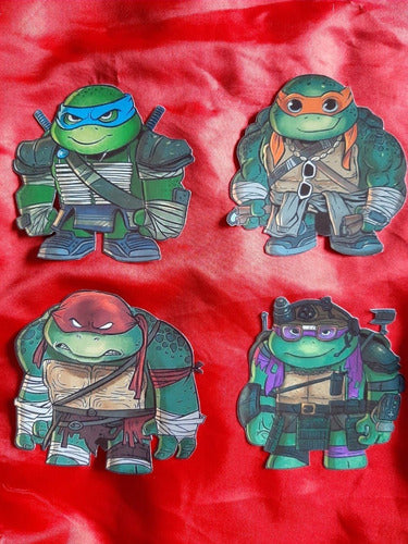 La Colmena de los Zánganos Ninja Turtles Magnets Pack of 4 6