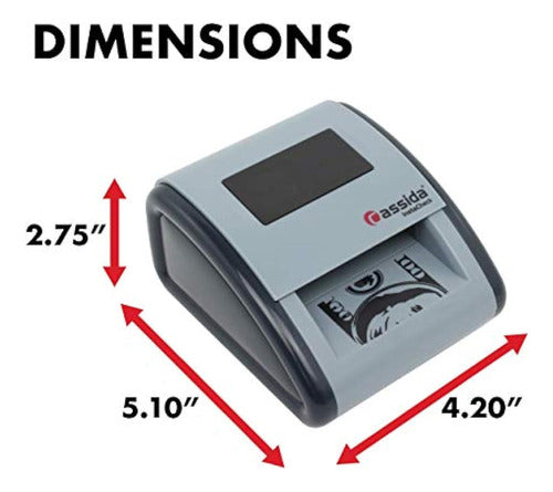 Detector Automático De Billetes Falsos, Gris 3