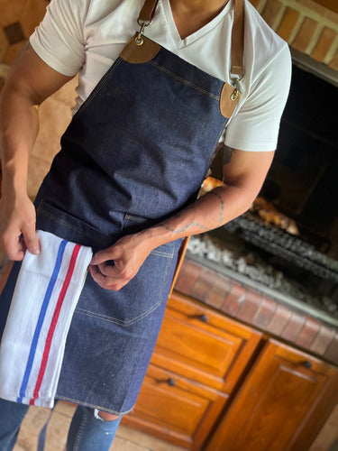 Jean Kitchen Apron Unisex for Grilling and Cooking 28