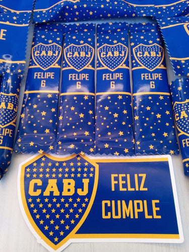 VHKWINES Candy Bar Boca Juniors 40 Golosinas Personalizadas 1