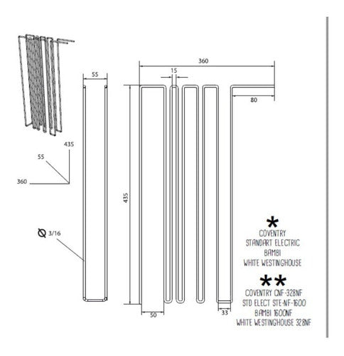 Atma Resistencia Heladera Coventry Std Electric White Westin 0