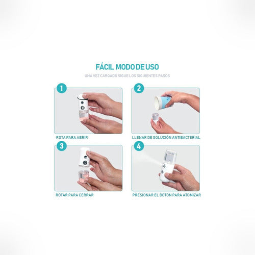 Nano Portable Facial Sanitizer Spray Hydrator USB 4