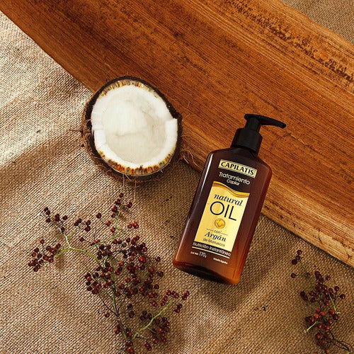 Capilatis Natural Oil Argan Shampoo + Conditioner + Hair Treatment Set 2