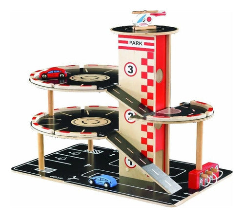 Hape Viga - Garaje Grande De Madera Niño Autos Mvd Kids 3