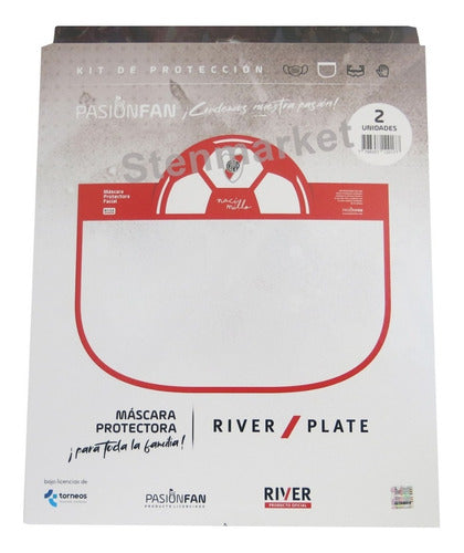 Set of 2 River Plate Football Face Protective Masks 1