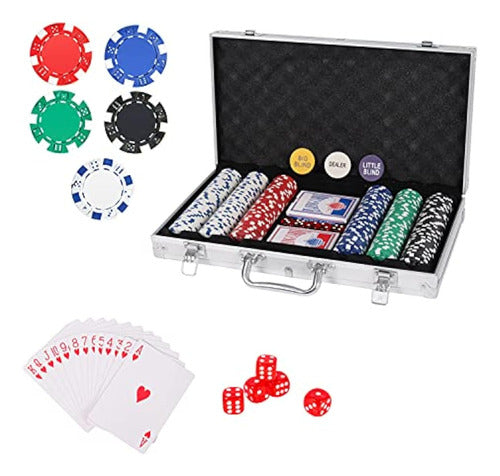 Playwus Casino Poker Chip Set, 300 0