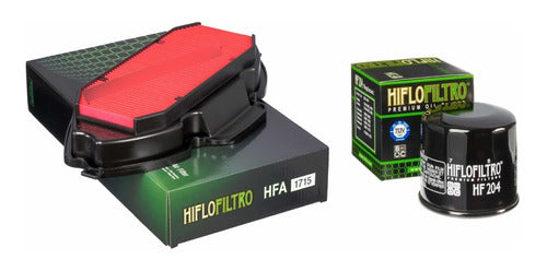 Hiflofiltro Air and Oil Filter Kit for Honda NC 700 2016 2017 0