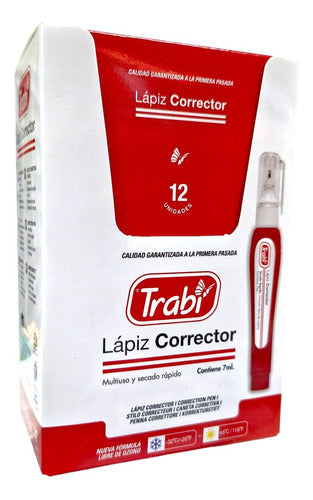 Trabi Liquid Correction Pencil 7 Ml Box of 12 Units 0