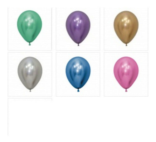 Globos Metalizados Colores Surtidos Para Fiestas Cumpleaños 0