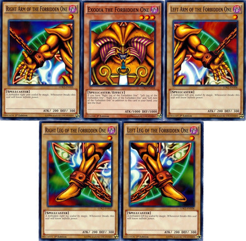 Konami Las 5 Partes De Exodia Combo Completo - Yugioh 1