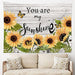 LB Sunflower Butterfly Wall Tapestry for Hanging 2