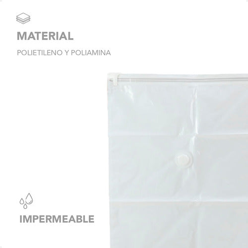 Pack Bolsas 56x80 Vacío 2 Viaje Organizador Valija Ropa Set 4