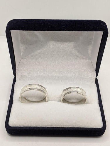 Arenadas 7mm Silver 925 Wedding Bands Set 1