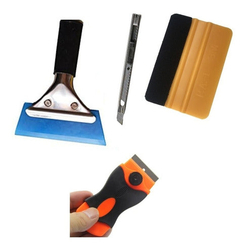 Kit De Espatula Polarizado 4 Piezas Cutter Scraper Bluemax 0