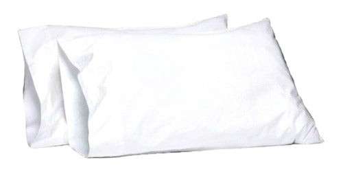 Dulcetex Pack 2 White Pillowcases 50x70cm! 0