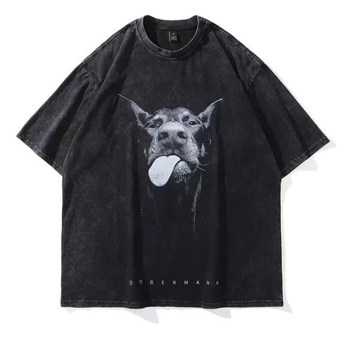 Satu Unisex Oversized Short Sleeve T-Shirt - Doberman 2