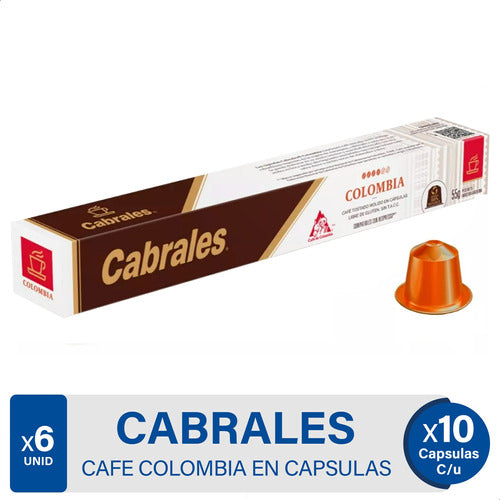 Cabrales Coffee Capsules Colombia - Pack of 6 0