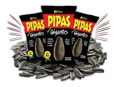 Pipas Girasol Gigantes 50g X6 Unidades - Oferta - Full7x24 1