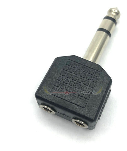 Arwen Adaptador Plug 1 Macho 6.5 Stereo / 2 Hembras 3.5 Stereo 0