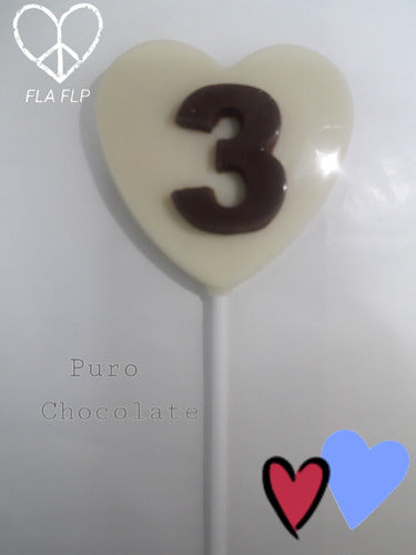 FLA FLP PURO CHOCOLATE Chupetines De Chocolate Corazon San Valentin Bodas 15años 3