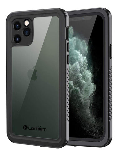 Lanhiem Carcasa Para iPhone 11 Pro (5.8 Pulgadas, Color Negro) 0