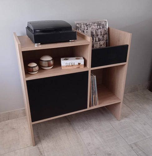 Vinyl Record Player and Albums Table Furniture with Shelf In Stock 5