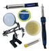 Combo Kit 40W Soldering Iron with Magnifying Glass Resin Tin and Desoldering Pump 0