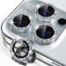 Camera Lens Protector for iPhone 15 Pro Glitter Silver 0