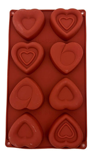 Heart Embossed Silicone Mold / LauAcu 0