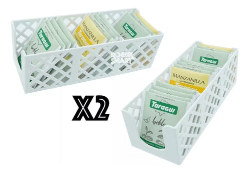 RockkSmart X2 Tea Organizer Box - Holds 30 Tea Bags 0