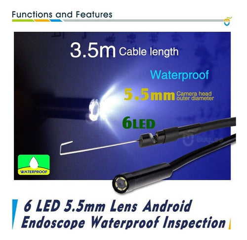 Android Endoscope 3.5M Waterproof - New Model 2015 2