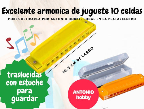 Armónica De Juguete Calidad 10 Celdas Musical En La Plata 1