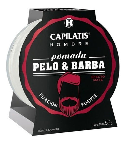 Kit for Men 3 Capilatis Hair and Beard Pomades 55g - 3c 1