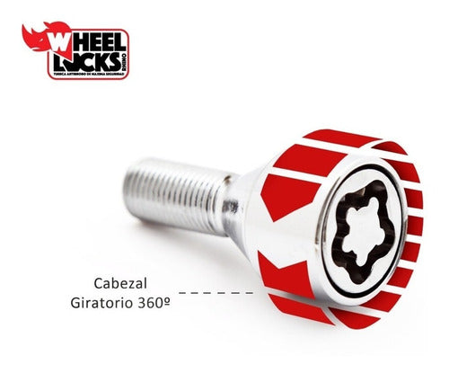 Antirrobo De Ruedas Wheel Locks Para Fiat Cronos Y Otros 2