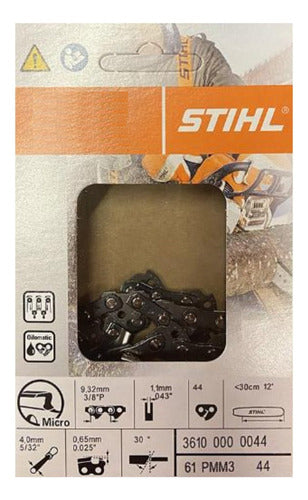 Cadena 44 Eslabones 3/8lp 1.1 Stihl Original P Ht 101 Mj 0