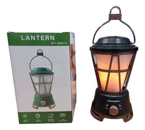 Rechargeable USB LED Lantern with Adjustable Light and Handle for Camping 0