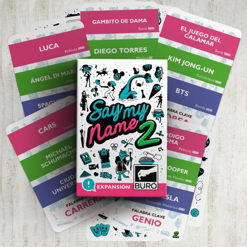 Combo Juego Mesa Cartas Say My Name + Expansiones 2 Y 3 Buro 2