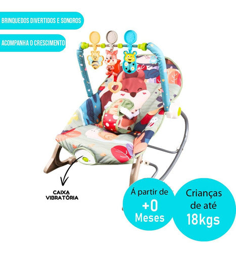 Cadeira De Descanso E Balanço Bebê Funtime Baxter Maxi Baby 5