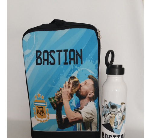 Mafa Sublimados Botinero + Botella Aluminio 500 Ml. Personalizada! Regalo 2