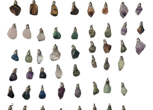 Natural Semi-Precious Stone Charms Kit - Set of 50 0