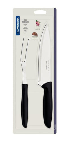 Tramontina Set Asado 2 Pz Cuchillo Chef Tenedor Trinchante 2