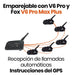 FoxComm Intercomunicador Bluetooth Fox V6 Pro Max P/ Moto 6