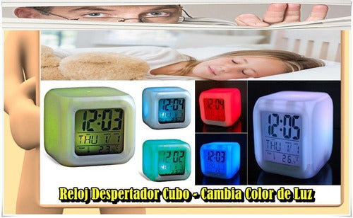 Cubo LED Colorful Alarm Clock 1