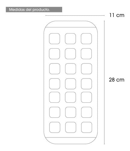 Iupi Shops Ice Cube Tray Non-Slip Plastic Mold - Candy Shapes 3