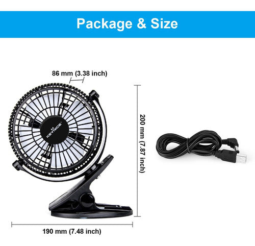 Keynice USB Clip Personal Desktop Fan 7